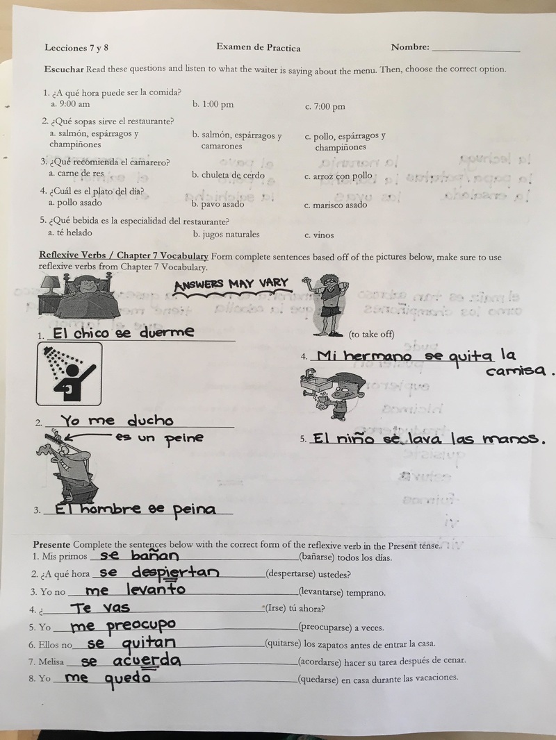 Vhl Spanish Homework Answers